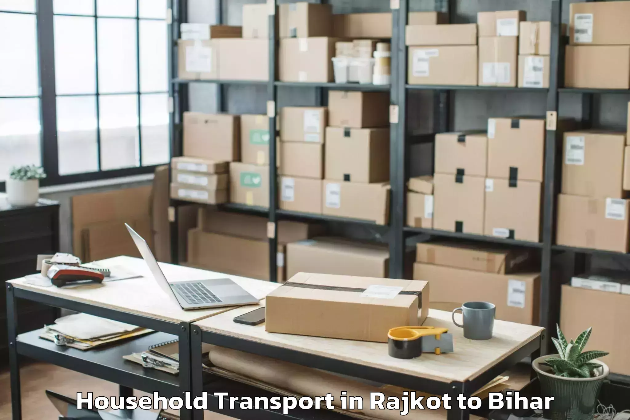 Reliable Rajkot to Simrahi Bazar Household Transport